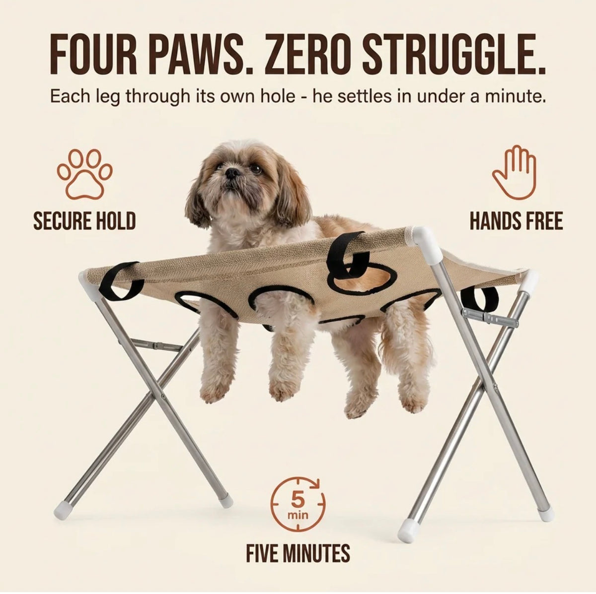 KomorePets™ SafeGroom Pet Hammock
